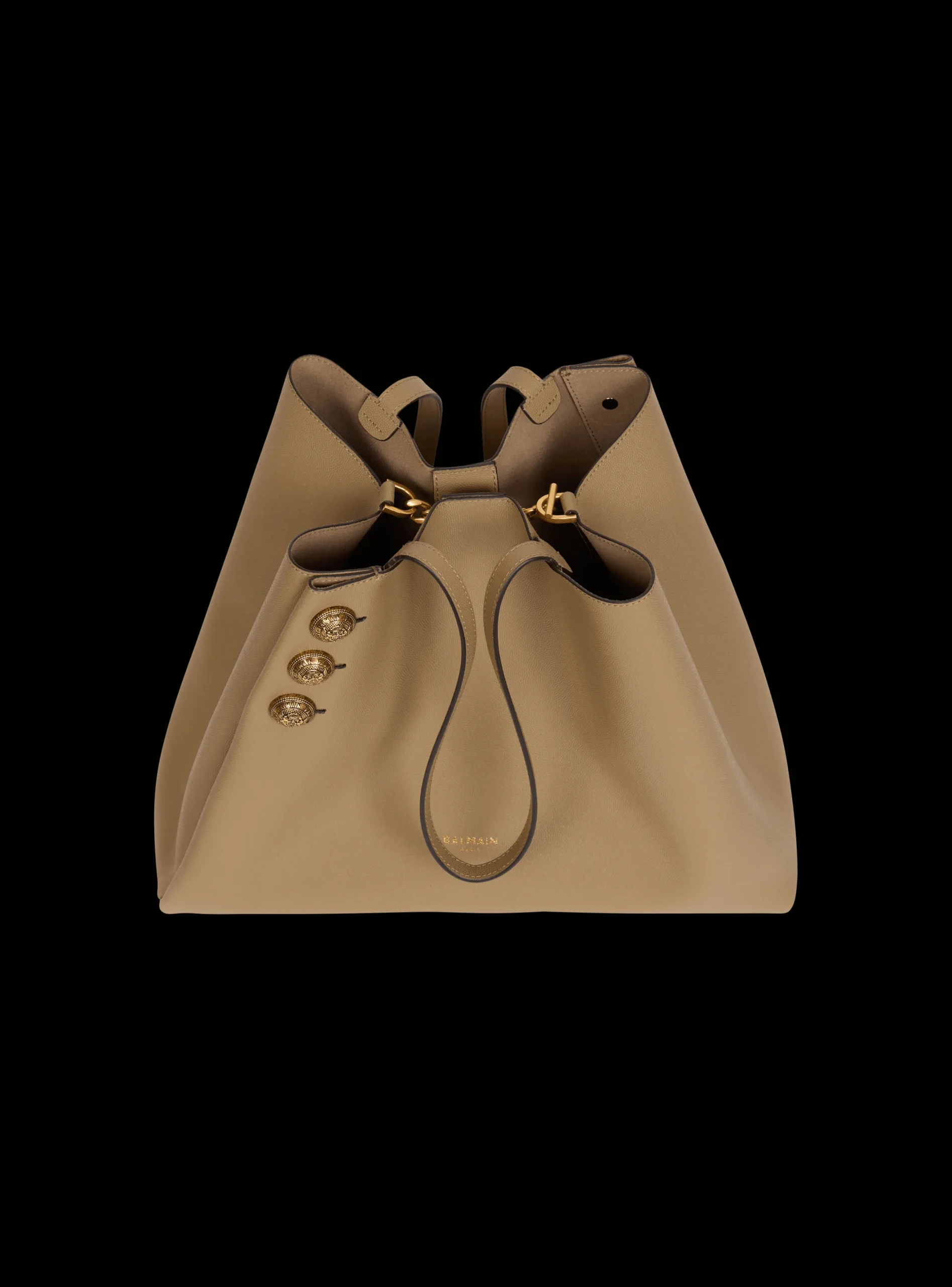 New Emblème Grained Calfskin Tote Bag Women Tote Bags|Shoulder Bags