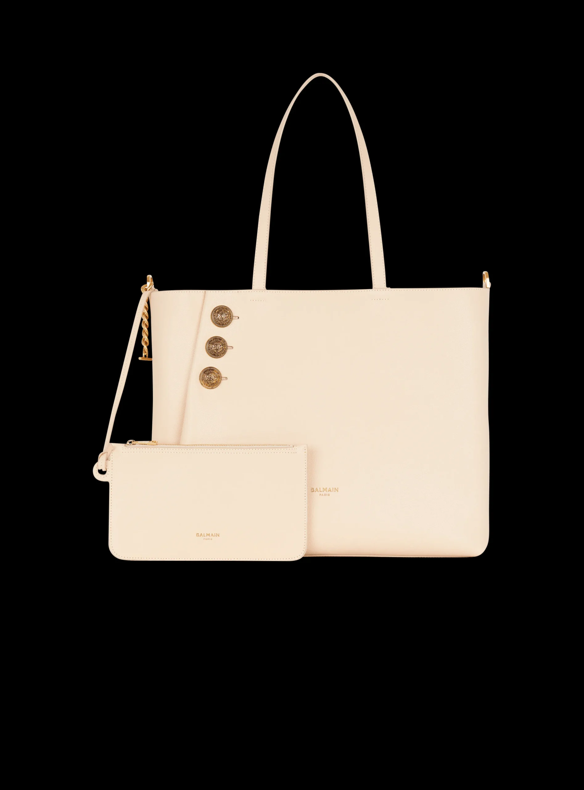 Online Emblème Grained Leather Tote Bag Women Tote Bags|Shoulder Bags