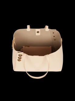 Online Emblème Grained Leather Tote Bag Women Tote Bags|Shoulder Bags