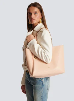 Online Emblème Grained Leather Tote Bag Women Tote Bags|Shoulder Bags