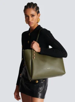 Flash Sale Embl&egrave;me Leather Tote Bag Women Tote Bags|Shoulder Bags