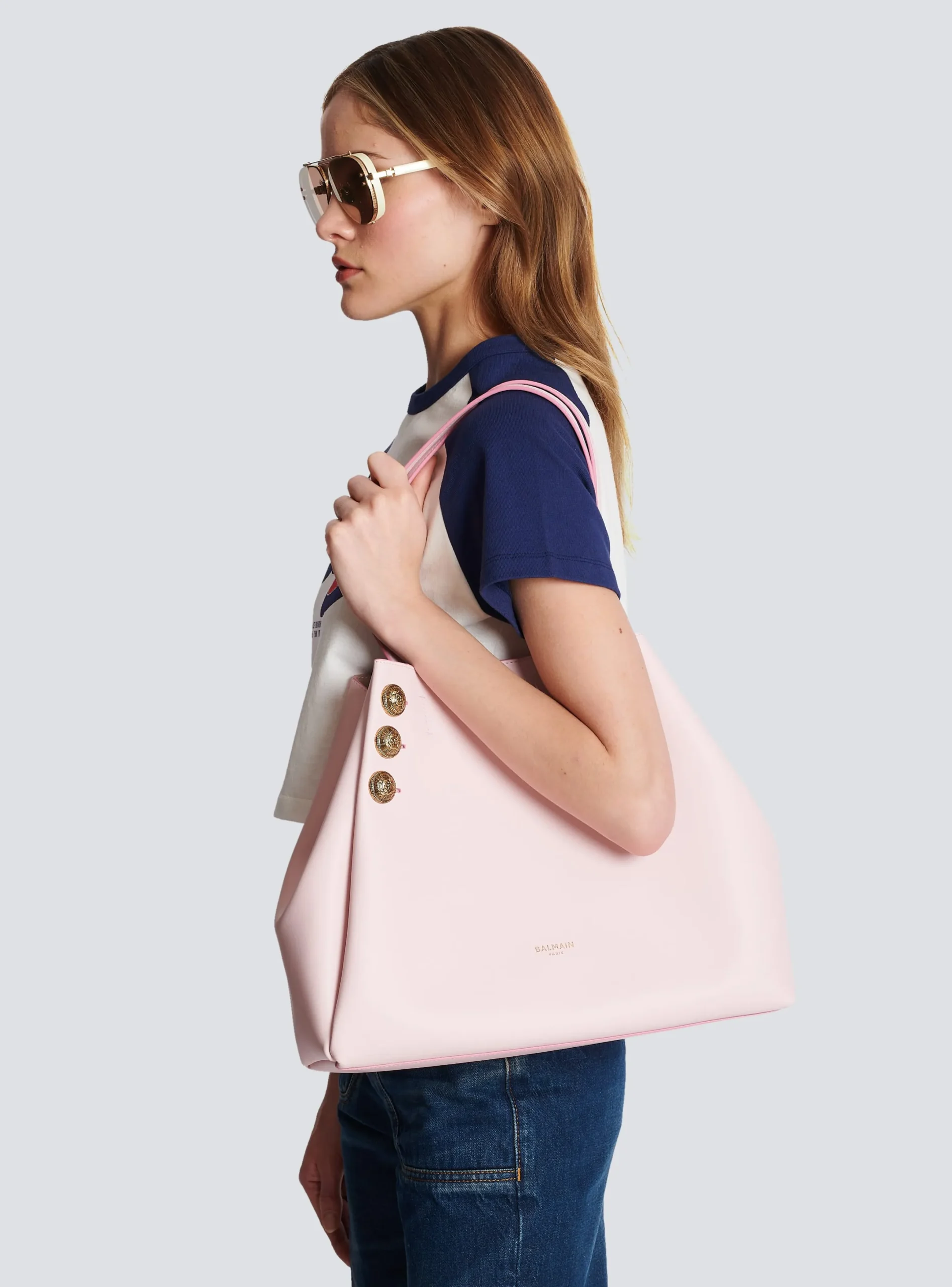 Online Emblème Leather Tote Bag Women Tote Bags|Shoulder Bags