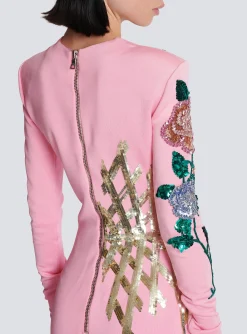 Sale Embroidered Roses Dress Women Dresses