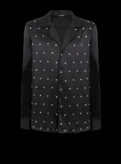 Sale Embroidered Silk Stars Shirt Shirts And Polos