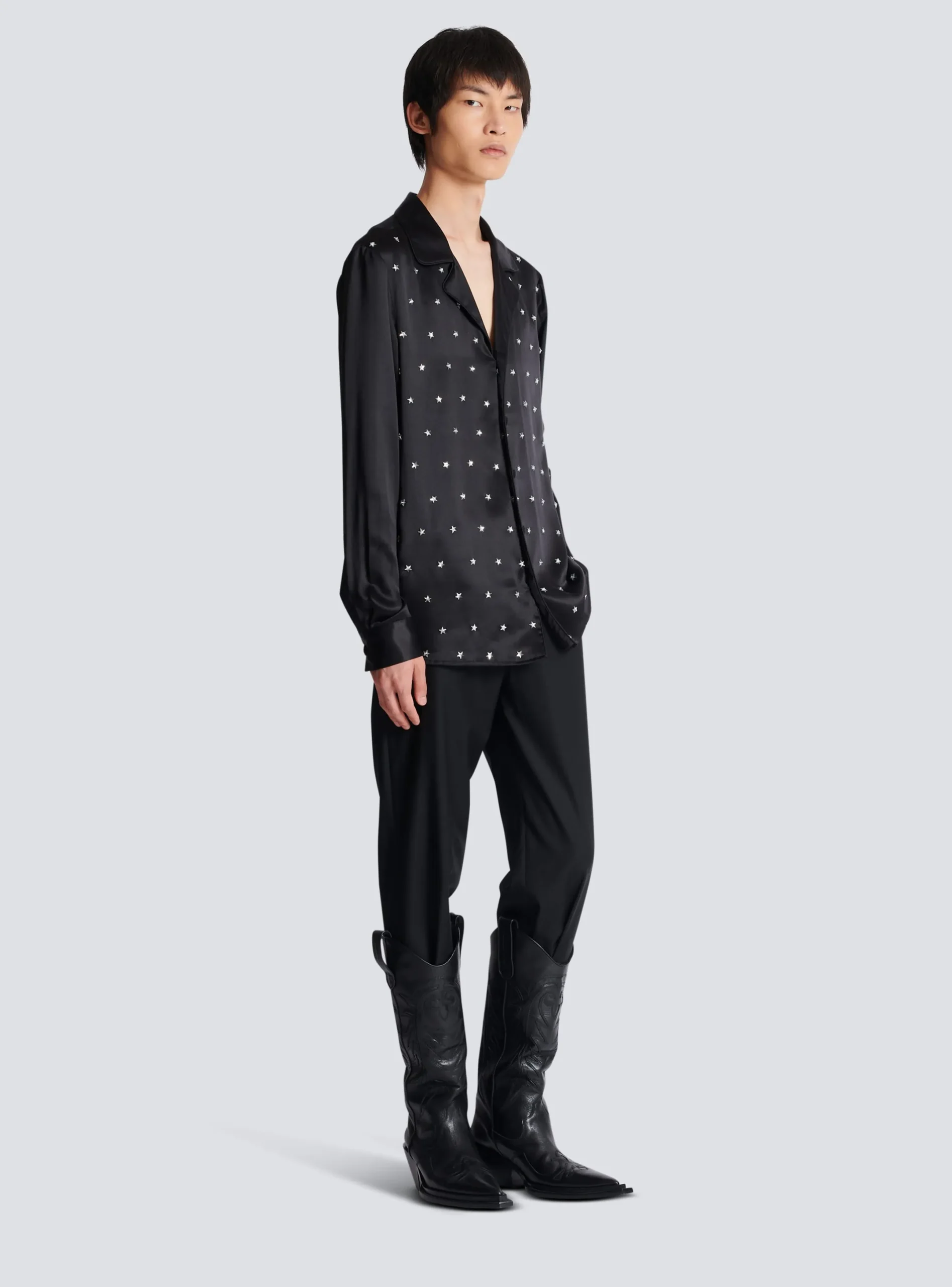 Sale Embroidered Silk Stars Shirt Shirts And Polos