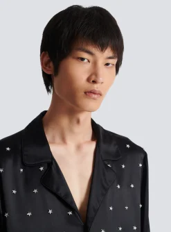 Sale Embroidered Silk Stars Shirt Shirts And Polos