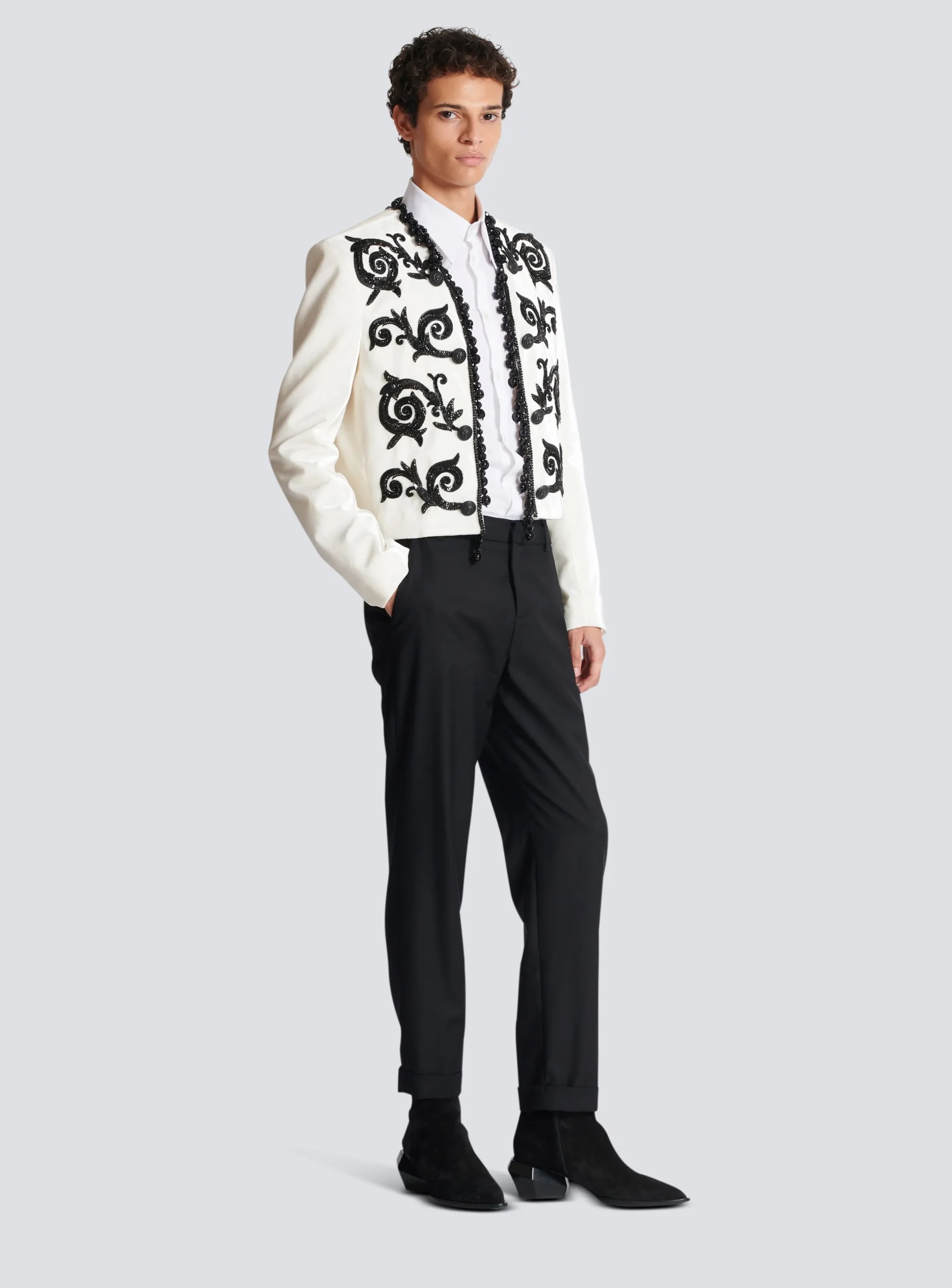 Discount Embroidered Velvet Spencer Jacket Jackets And Blazers
