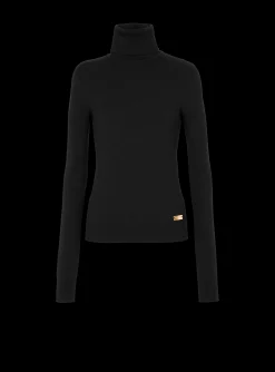 Discount Fine Knit Turtleneck Women Knitwear