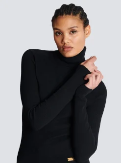 Discount Fine Knit Turtleneck Women Knitwear