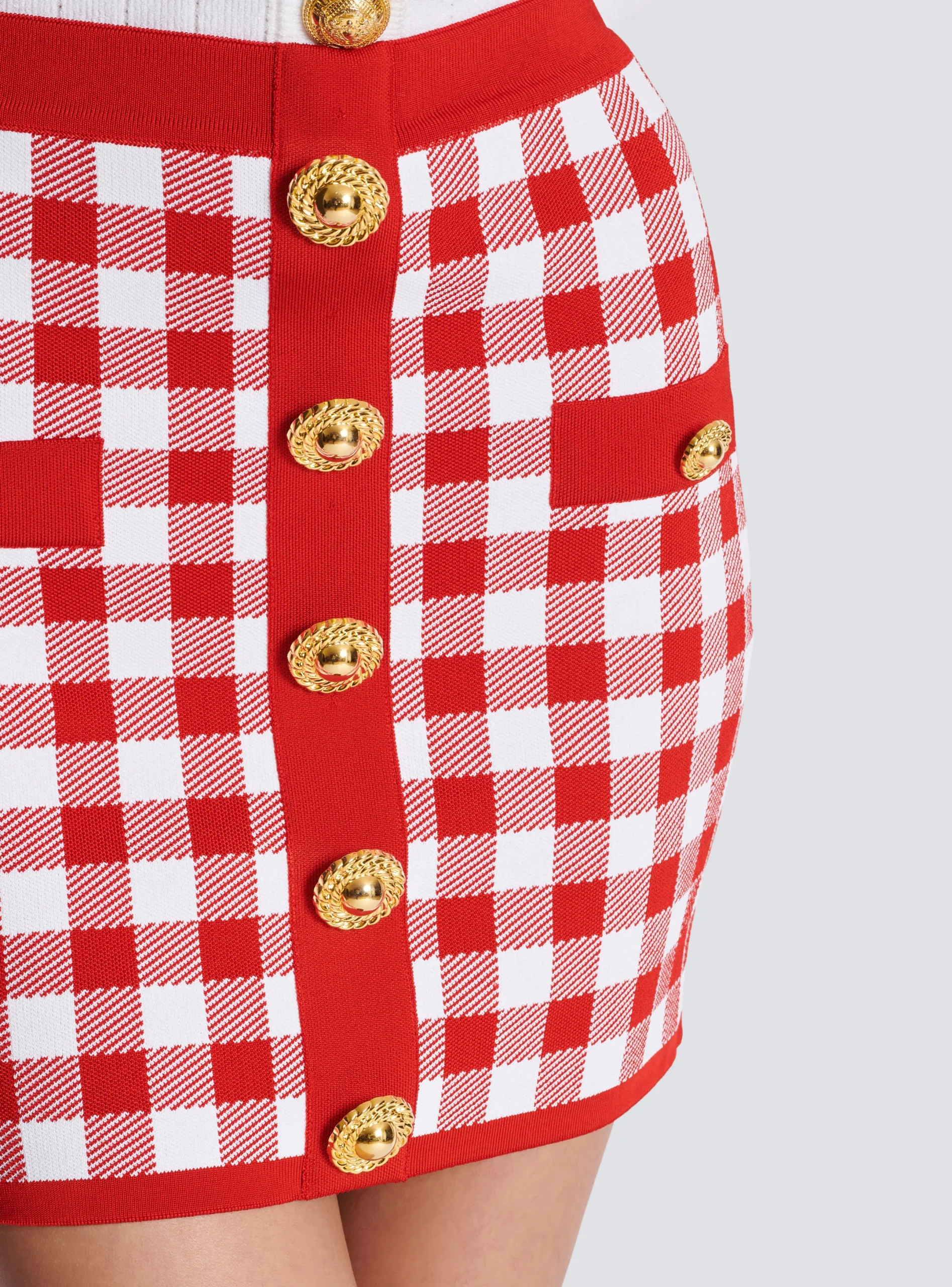 Discount Fine-knit Gingham Skirt Women Skirts|Knitwear