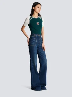Fashion Flared Denim Jeans Women Denim