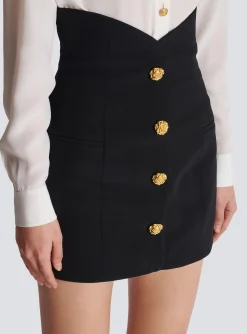 New Flared Double Crepe Tulip Skirt Women Skirts