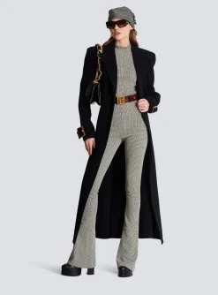 Fashion Flared Monogrammed Jacquard Trousers Women Trousers And Shorts