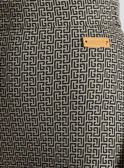 Fashion Flared Monogrammed Jacquard Trousers Women Trousers And Shorts