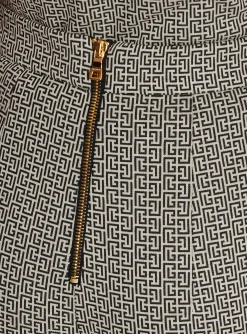 Fashion Flared Monogrammed Jacquard Trousers Women Trousers And Shorts