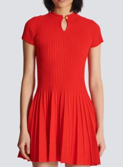 Flash Sale Fla Pleated Knit Dress Women Knitwear|Dresses
