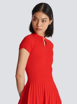 Flash Sale Fla Pleated Knit Dress Women Knitwear|Dresses