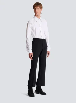 Sale Flared Trousers In Double Crepe Trousers And Shorts