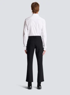 Sale Flared Trousers In Double Crepe Trousers And Shorts