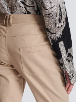 Online Flared Trousers In Gabardine Trousers And Shorts