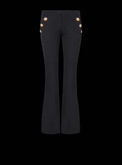 New Flared Trousers With Buttons Women Trousers And Shorts