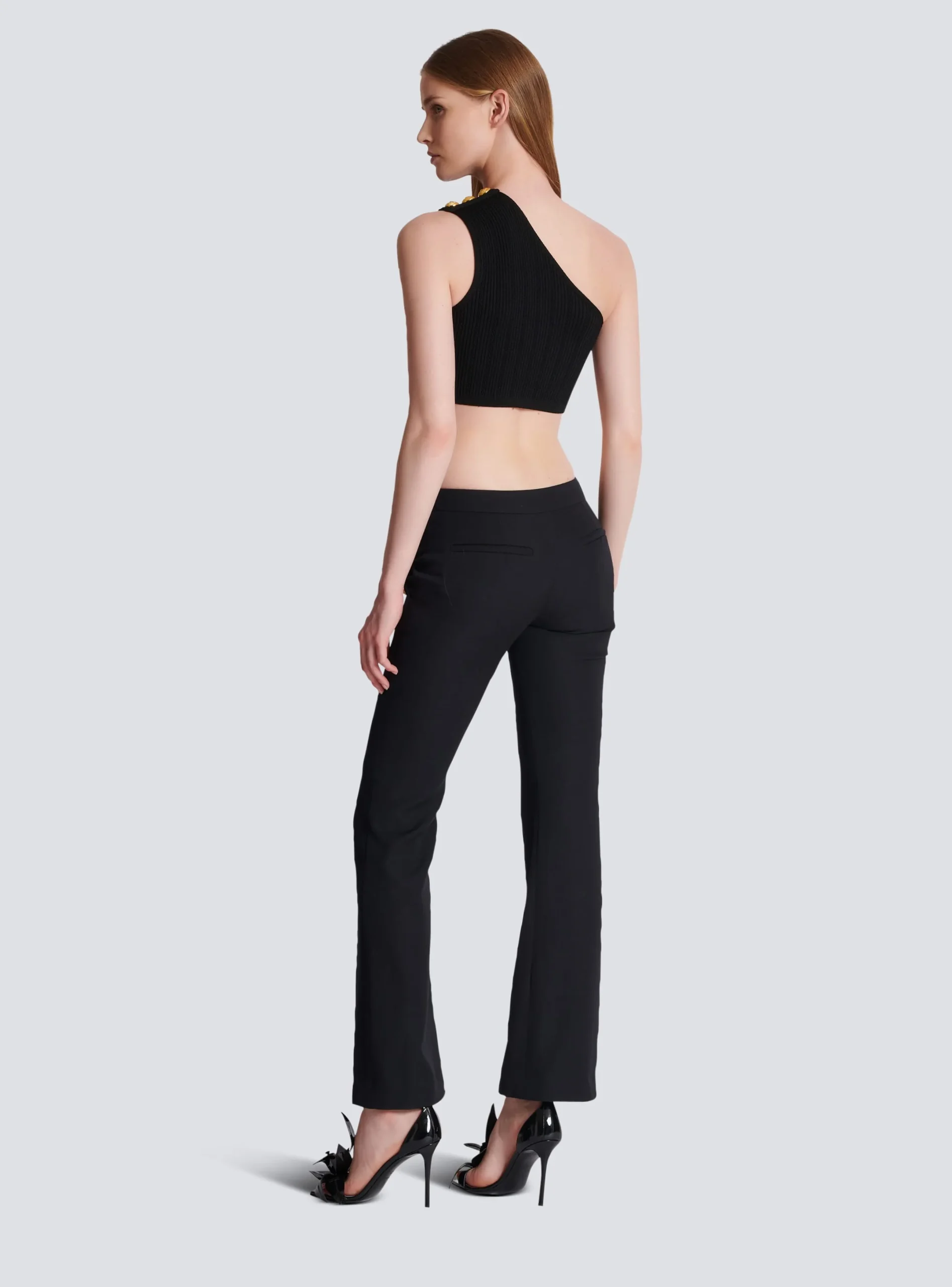 New Flared Trousers With Buttons Women Trousers And Shorts