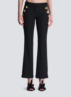 New Flared Trousers With Buttons Women Trousers And Shorts