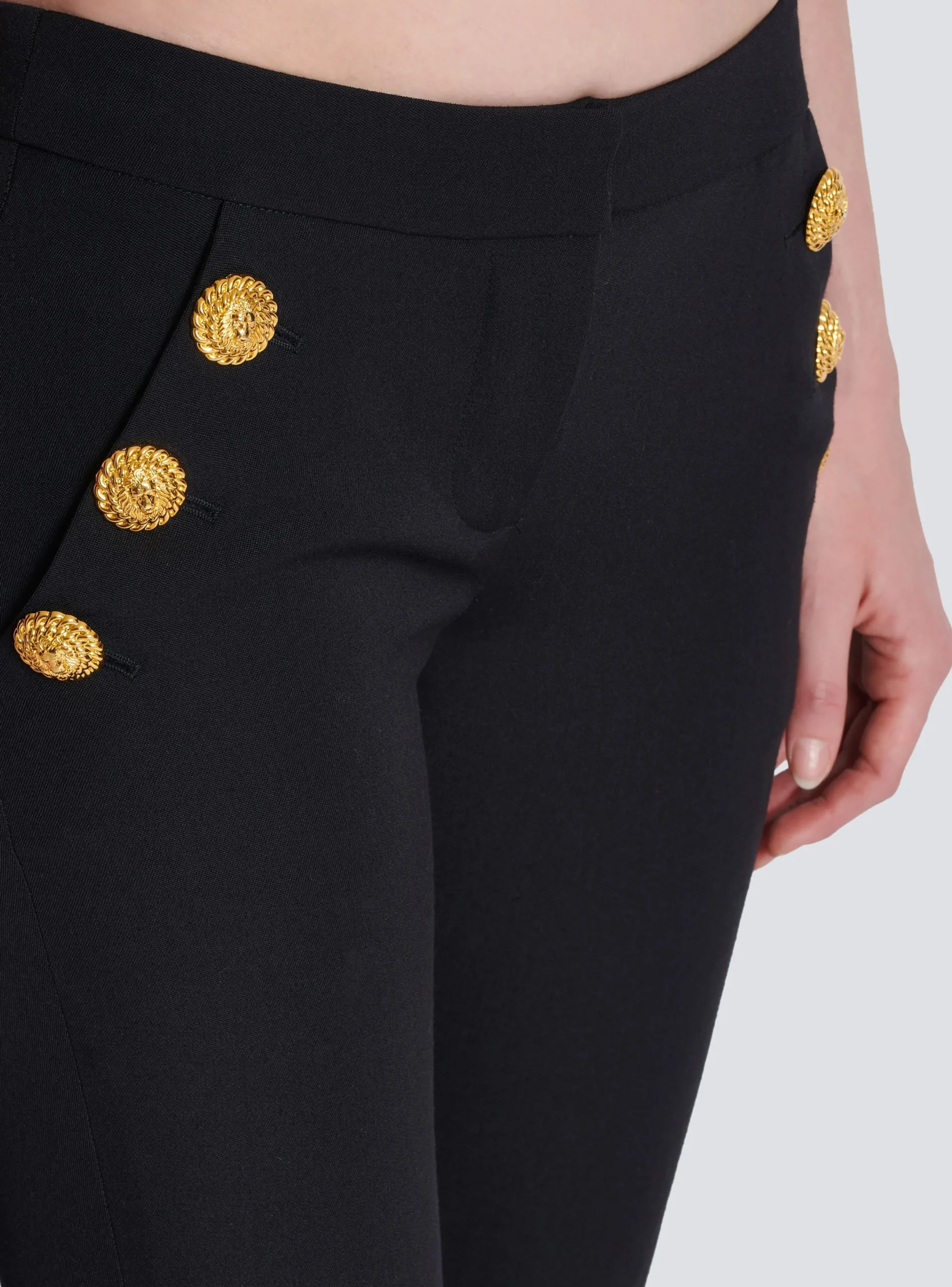 New Flared Trousers With Buttons Women Trousers And Shorts
