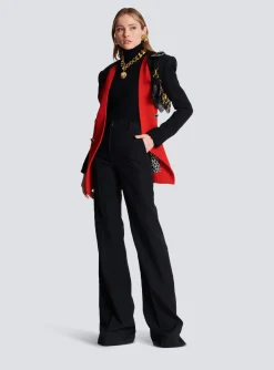 Best Sale Flared Trousers With Creases Women Trousers And Shorts
