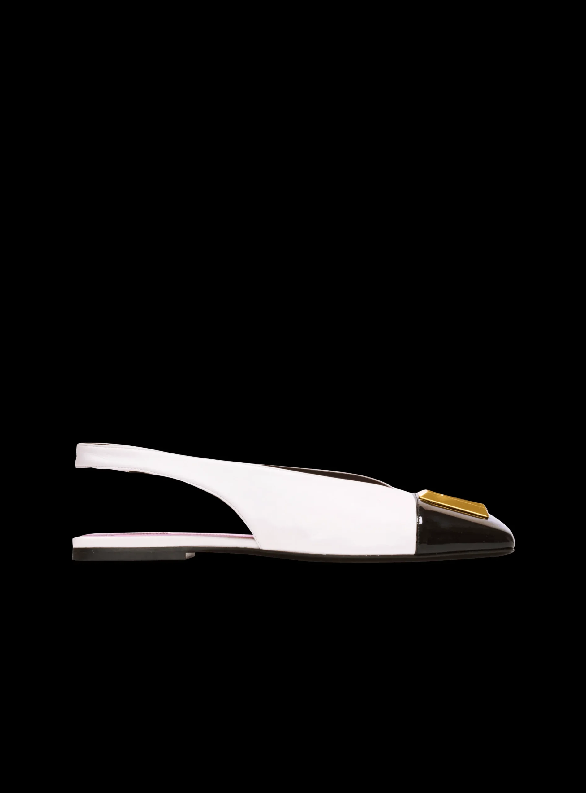 Flash Sale Flat Eden Slingbacks In Two-tone Leather Women Flat Shoes