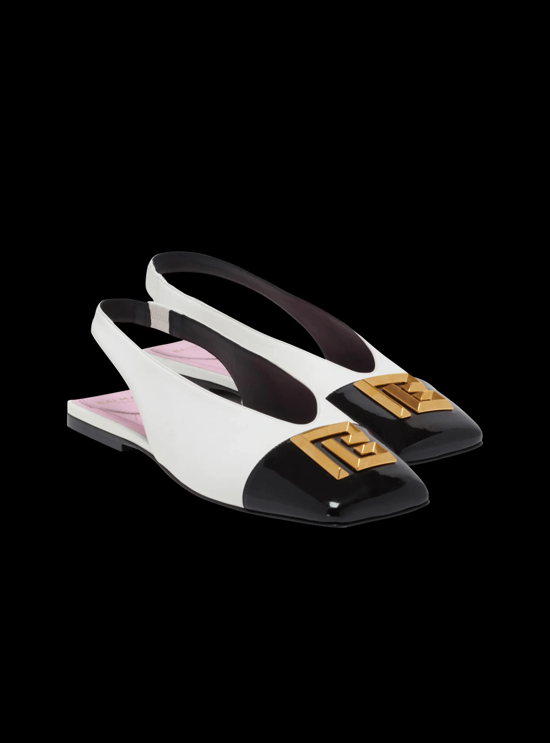 Flash Sale Flat Eden Slingbacks In Two-tone Leather Women Flat Shoes