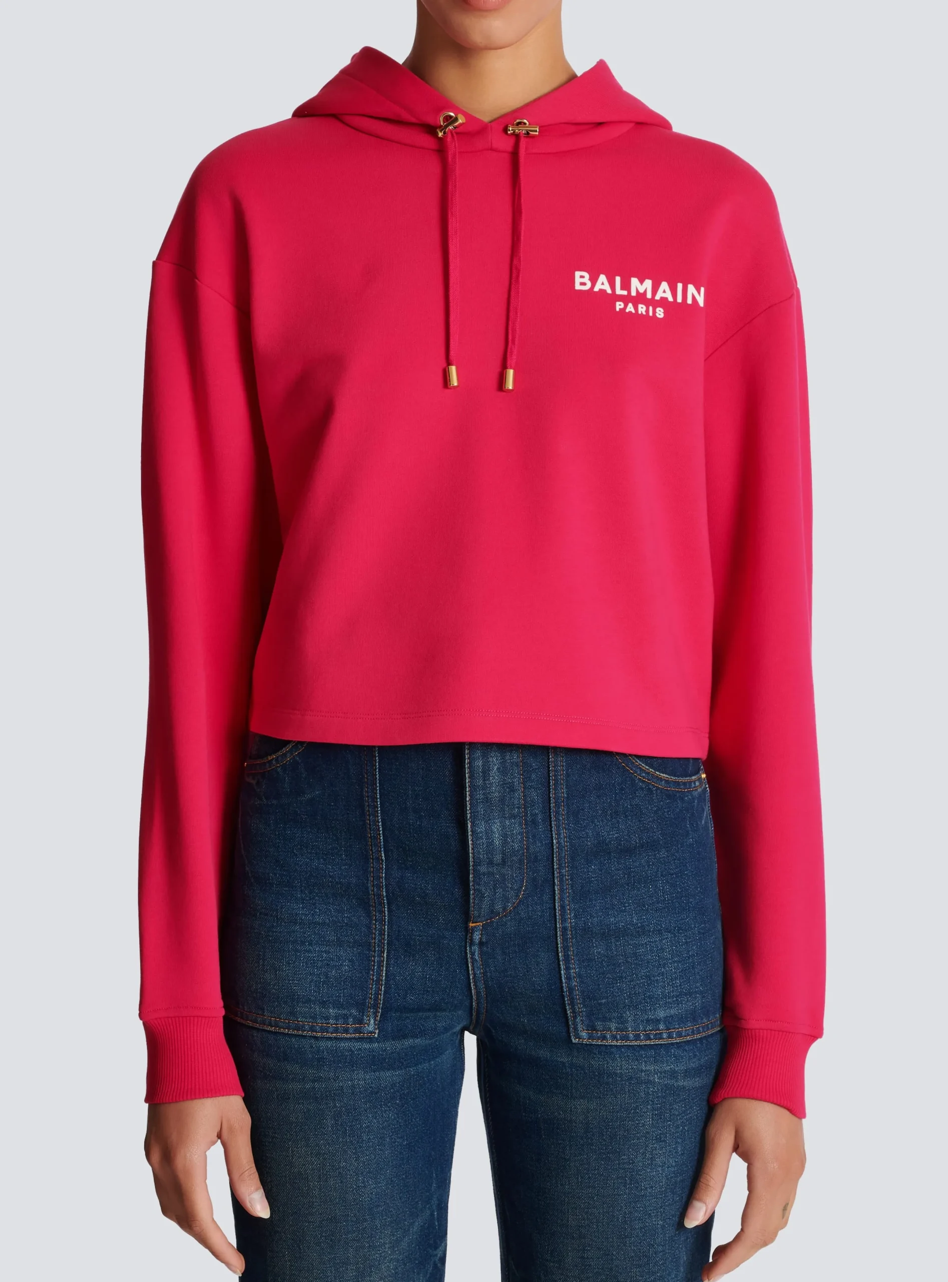 Clearance Flocked Paris Hoodie Women Sweatshirts