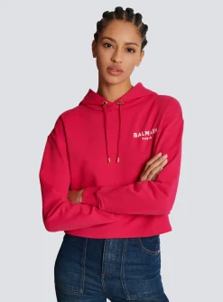 Clearance Flocked Paris Hoodie Women Sweatshirts