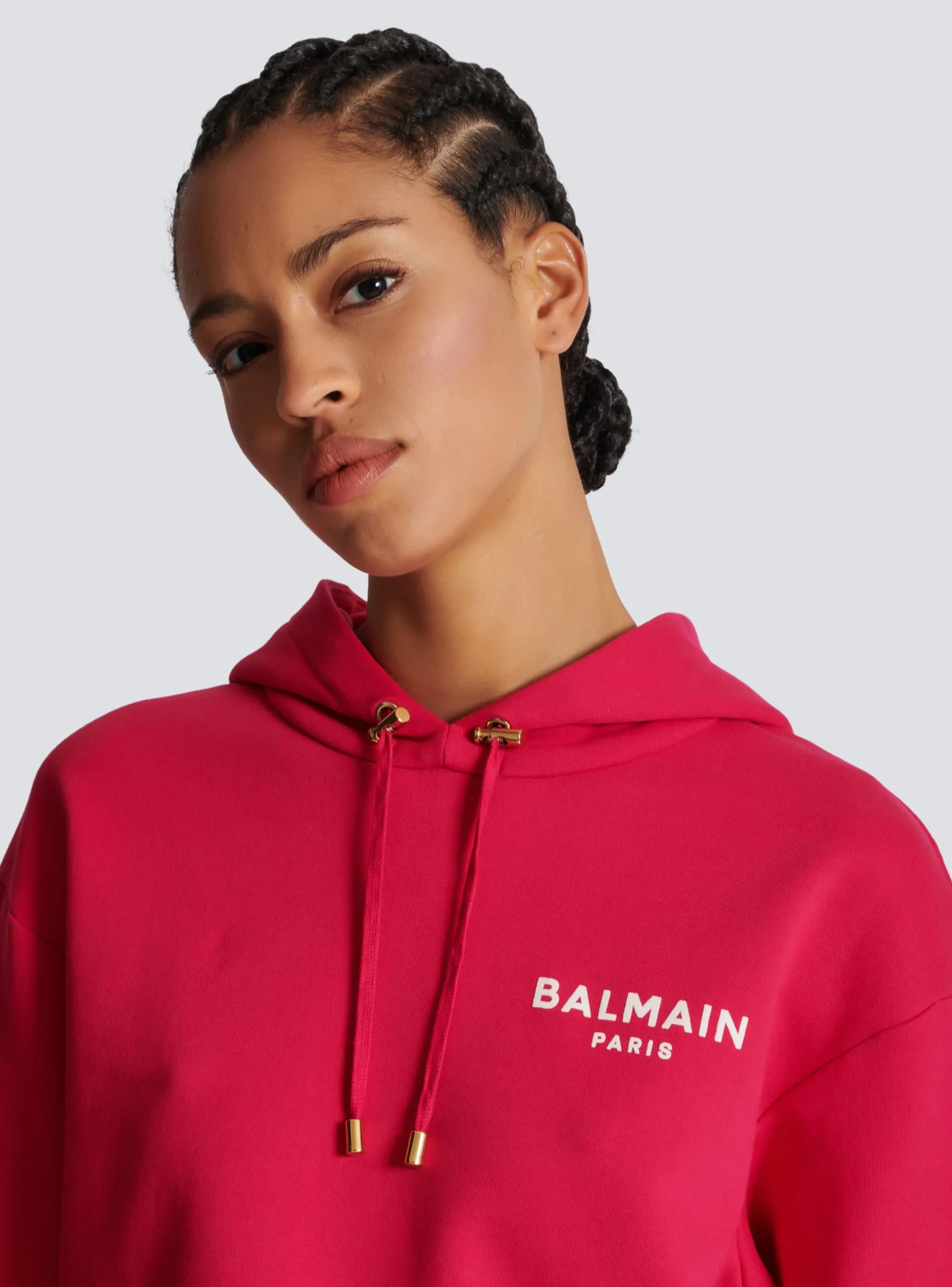 Clearance Flocked Paris Hoodie Women Sweatshirts
