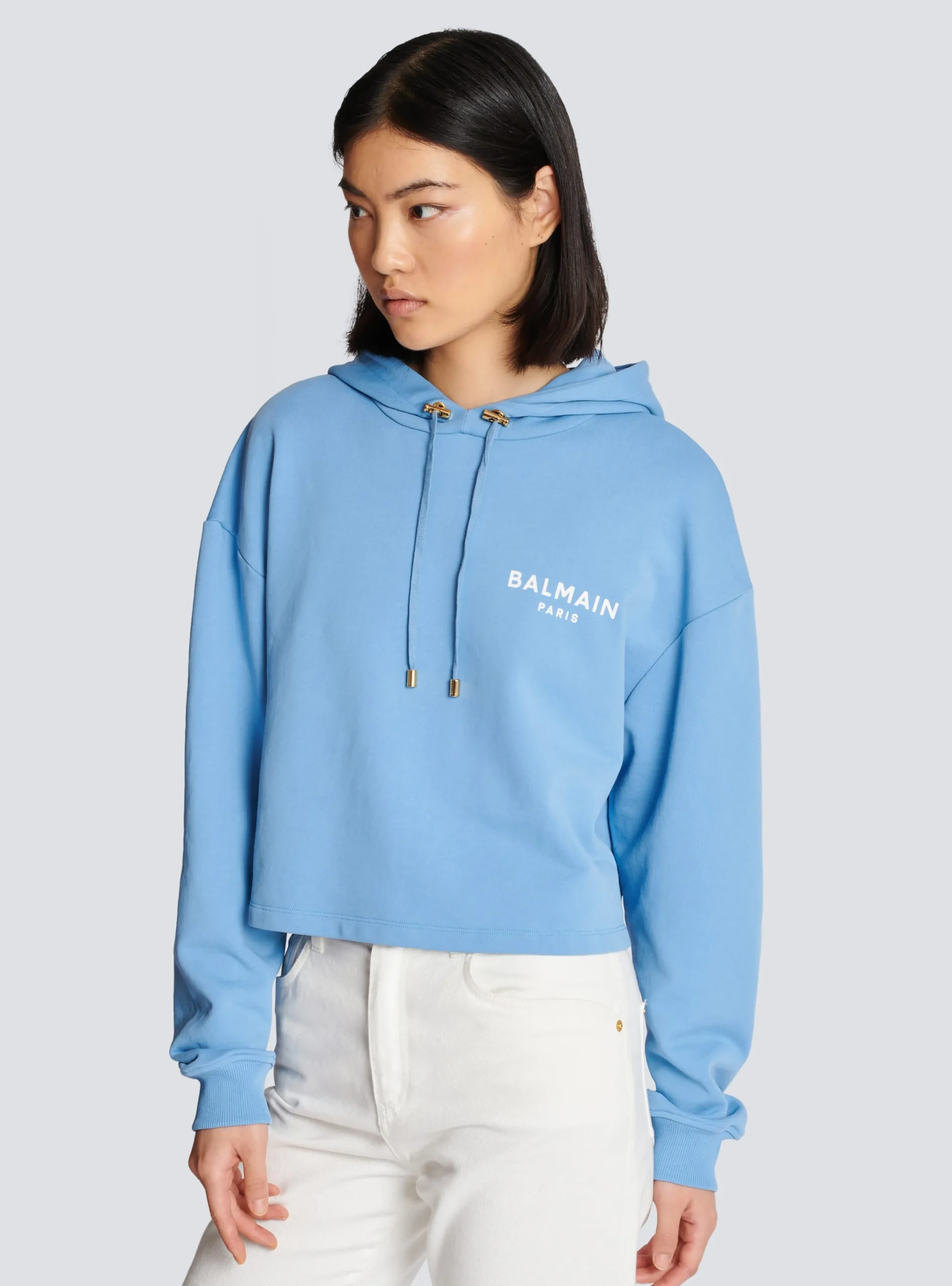 Store Flocked Paris Hoodie Women Sweatshirts