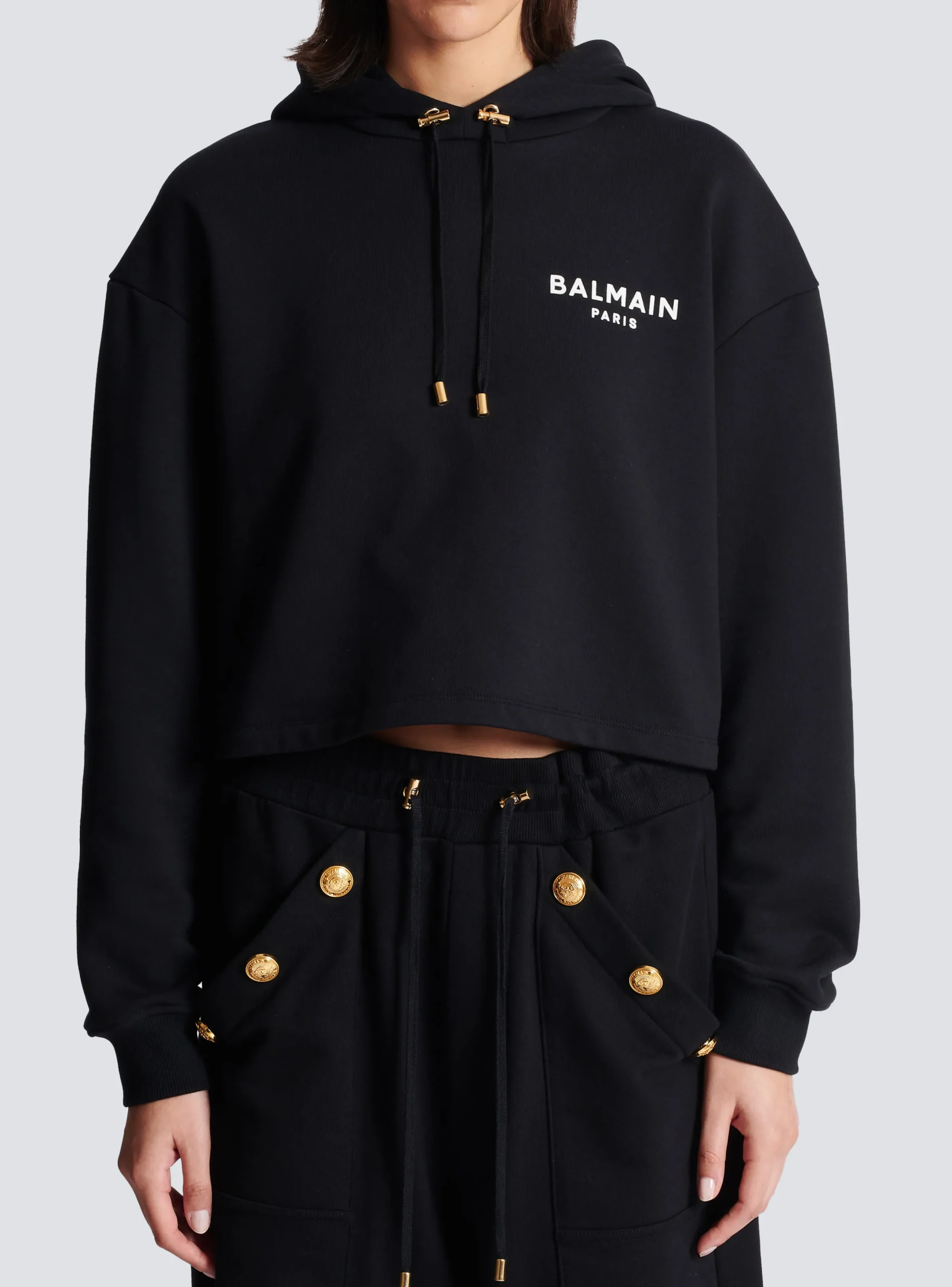 New Flocked Paris Hoodie Women Sweatshirts