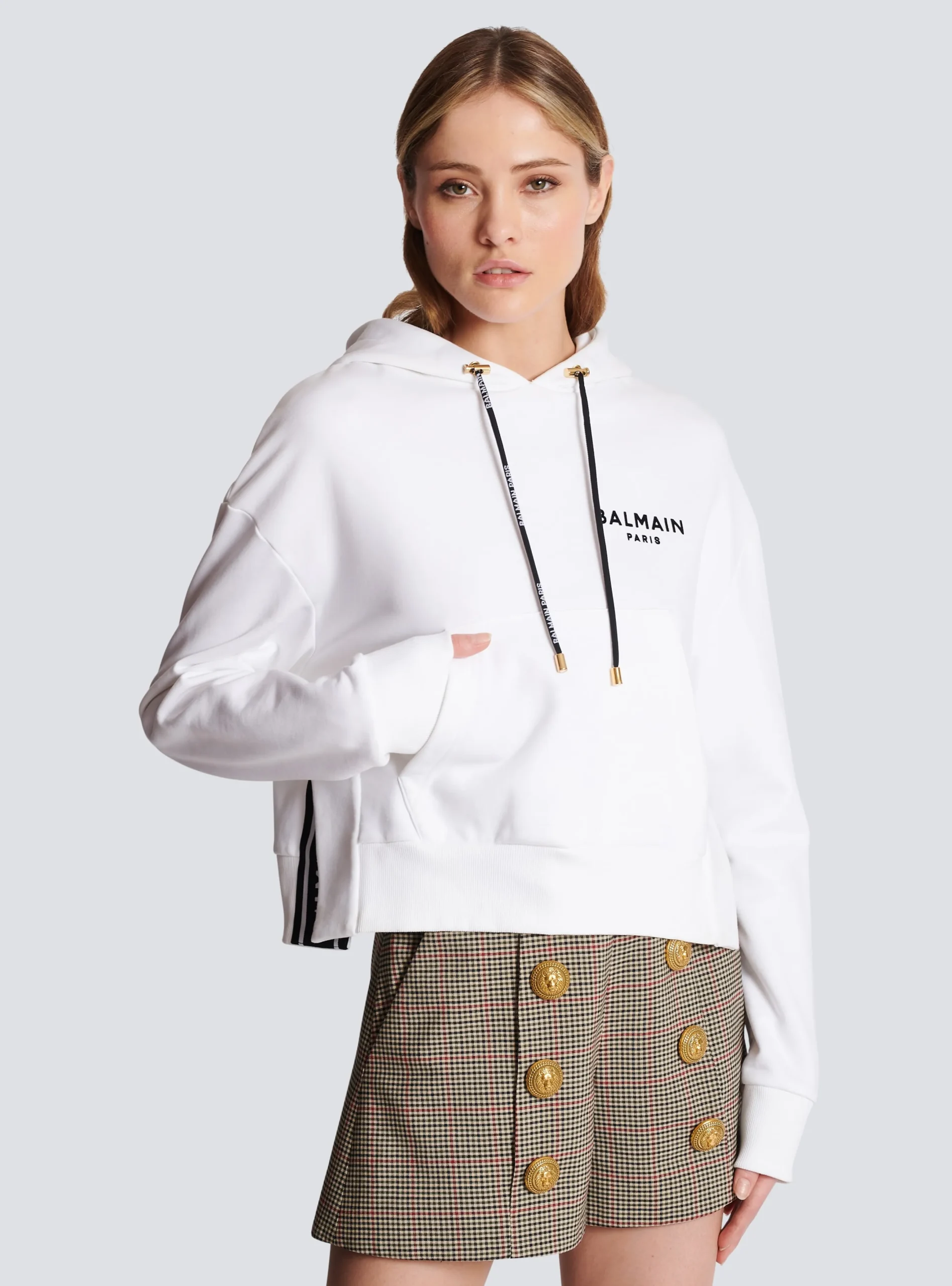 Best Sale Flocked Paris Hoodie Women Sweatshirts