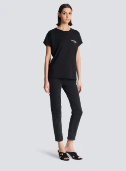 Hot Flocked T-shirt Women T-Shirts