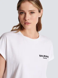 Flash Sale Flocked T-shirt Women T-Shirts