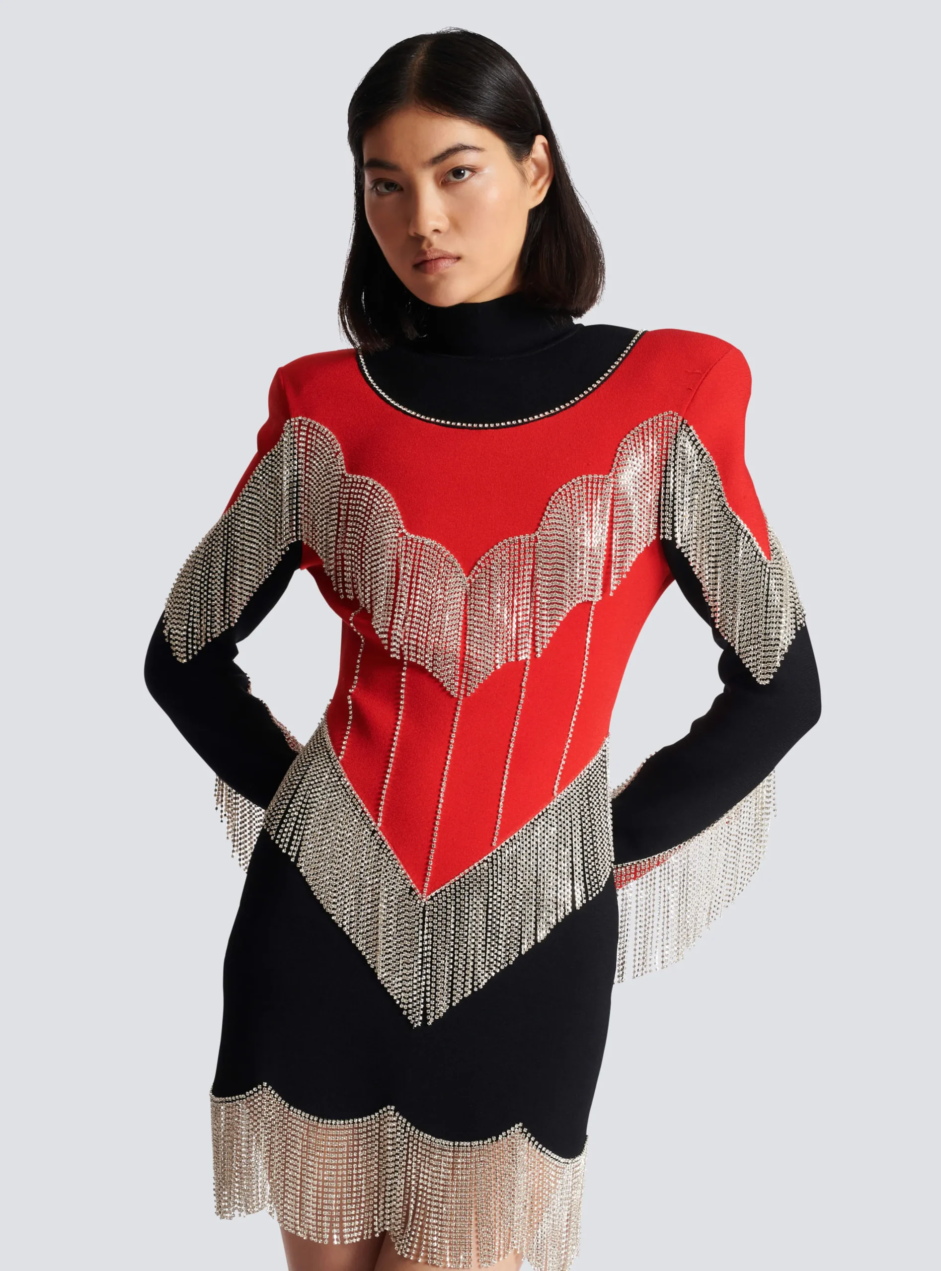 Discount Fringed Knit Dress Women Knitwear|Dresses