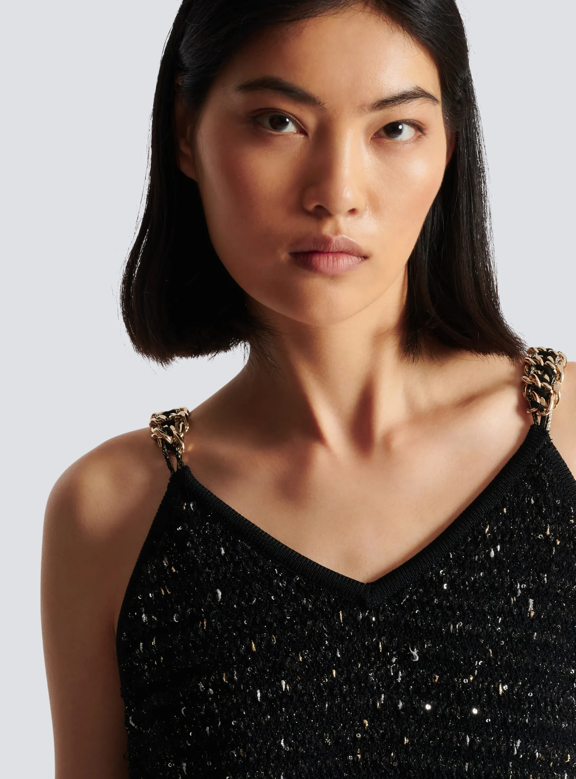 Sale Fringed Lurex Tweed Dress Women Dresses