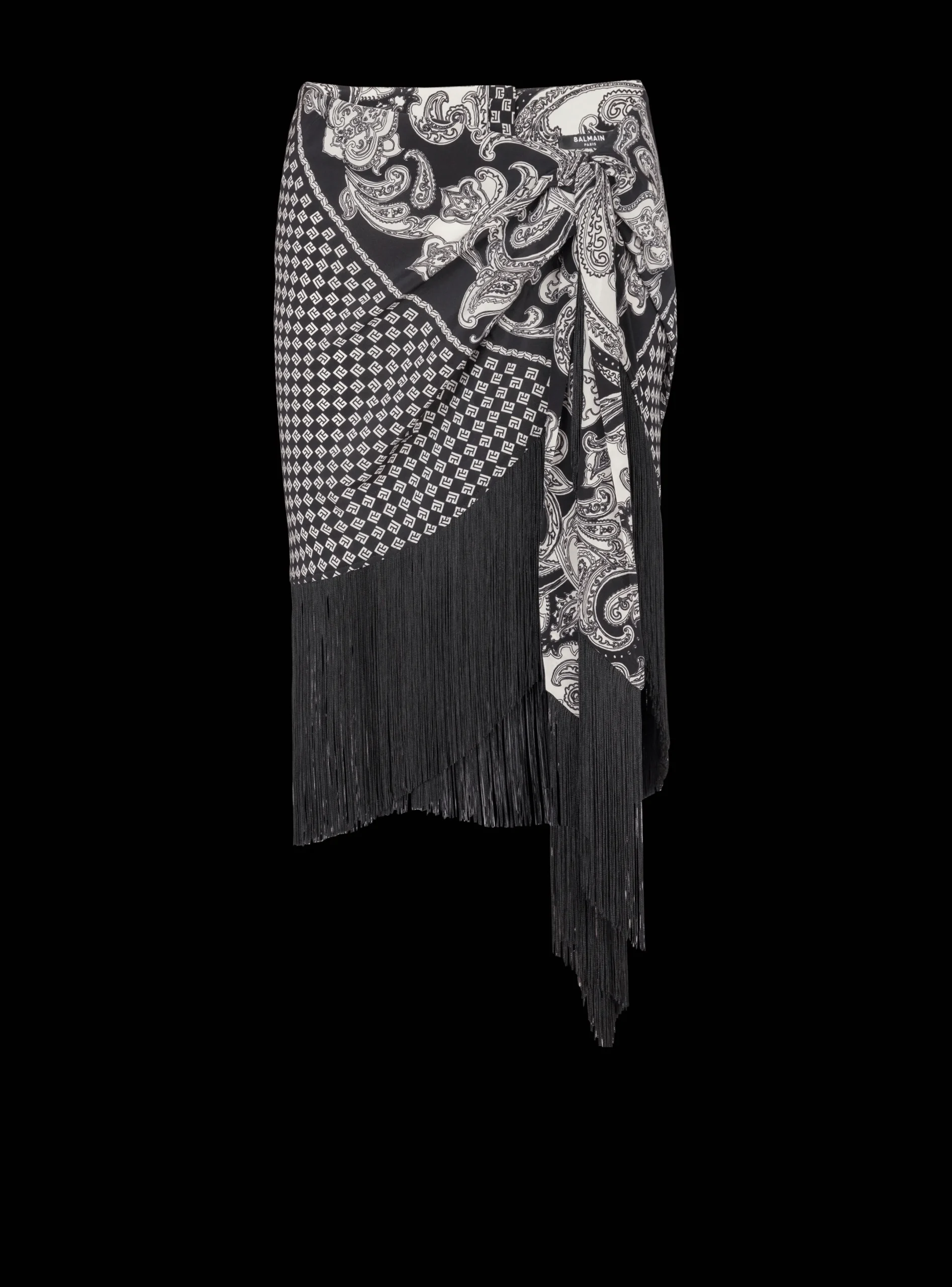 Cheap Fringed Silk Scarf Skirt Women Skirts