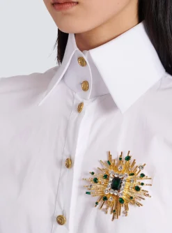 Discount Geometric Brass And Crystal Brooch Women Fashion Jewelry