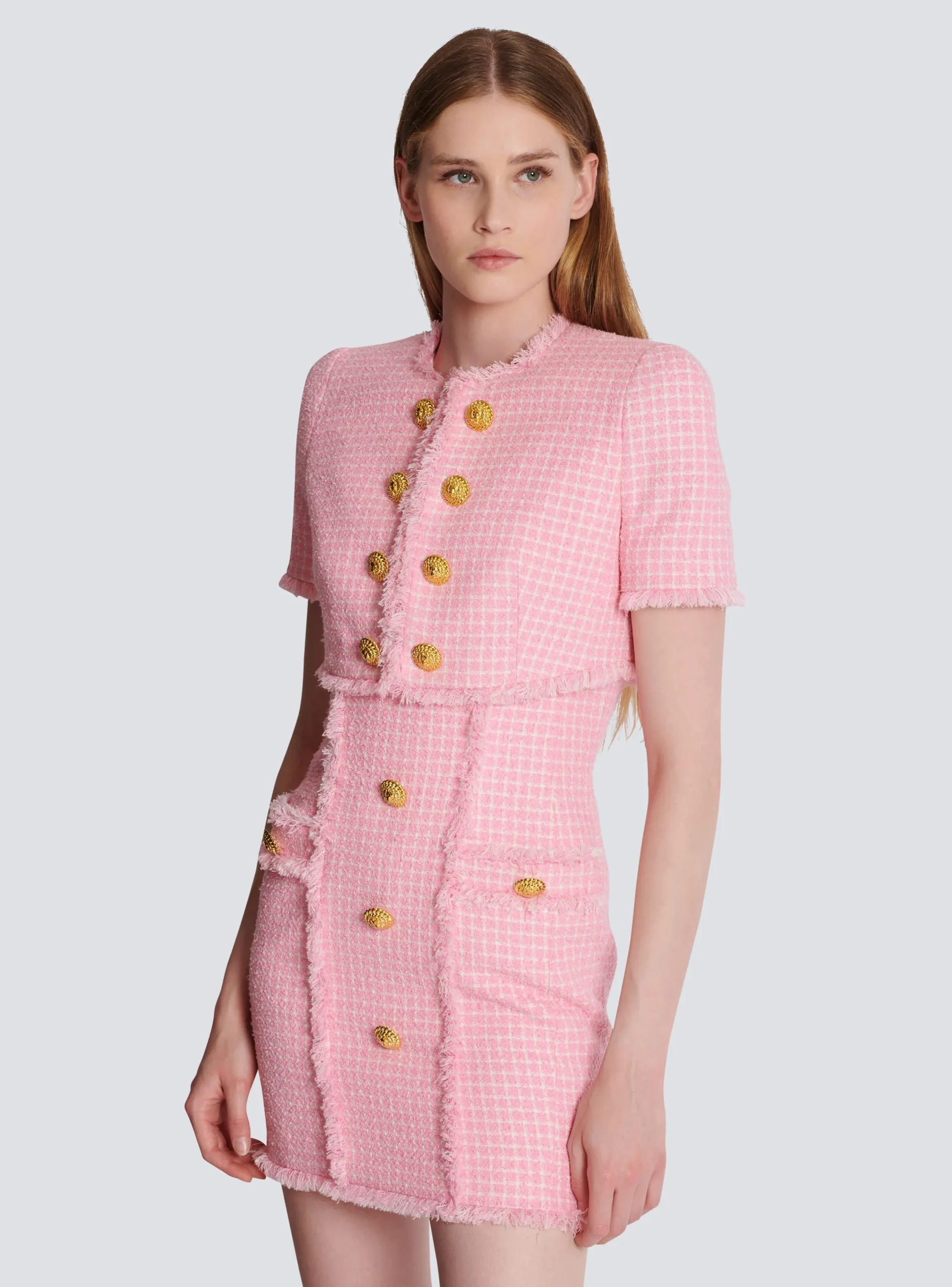 Best Gingham Tweed Jacket Women Jackets And Blazers