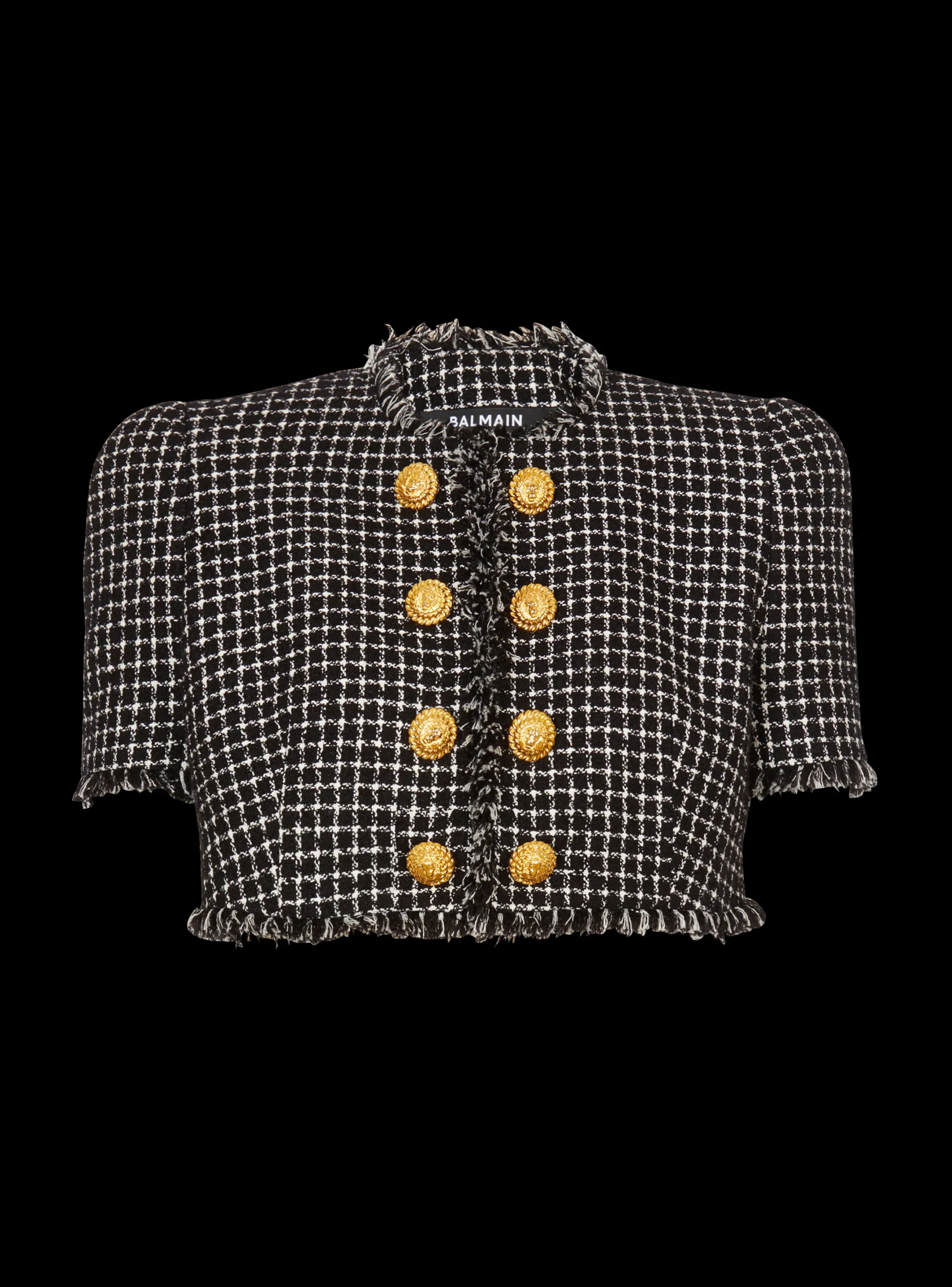 Online Gingham Tweed Jacket Women Jackets And Blazers