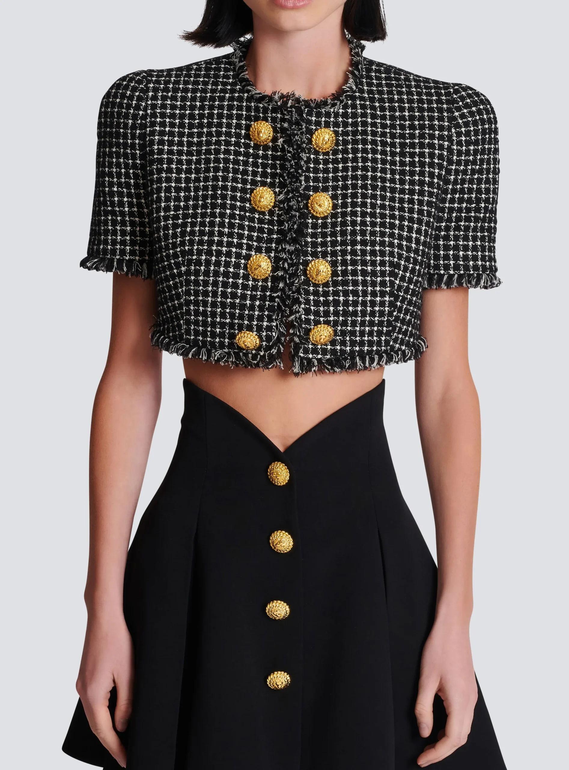 Online Gingham Tweed Jacket Women Jackets And Blazers