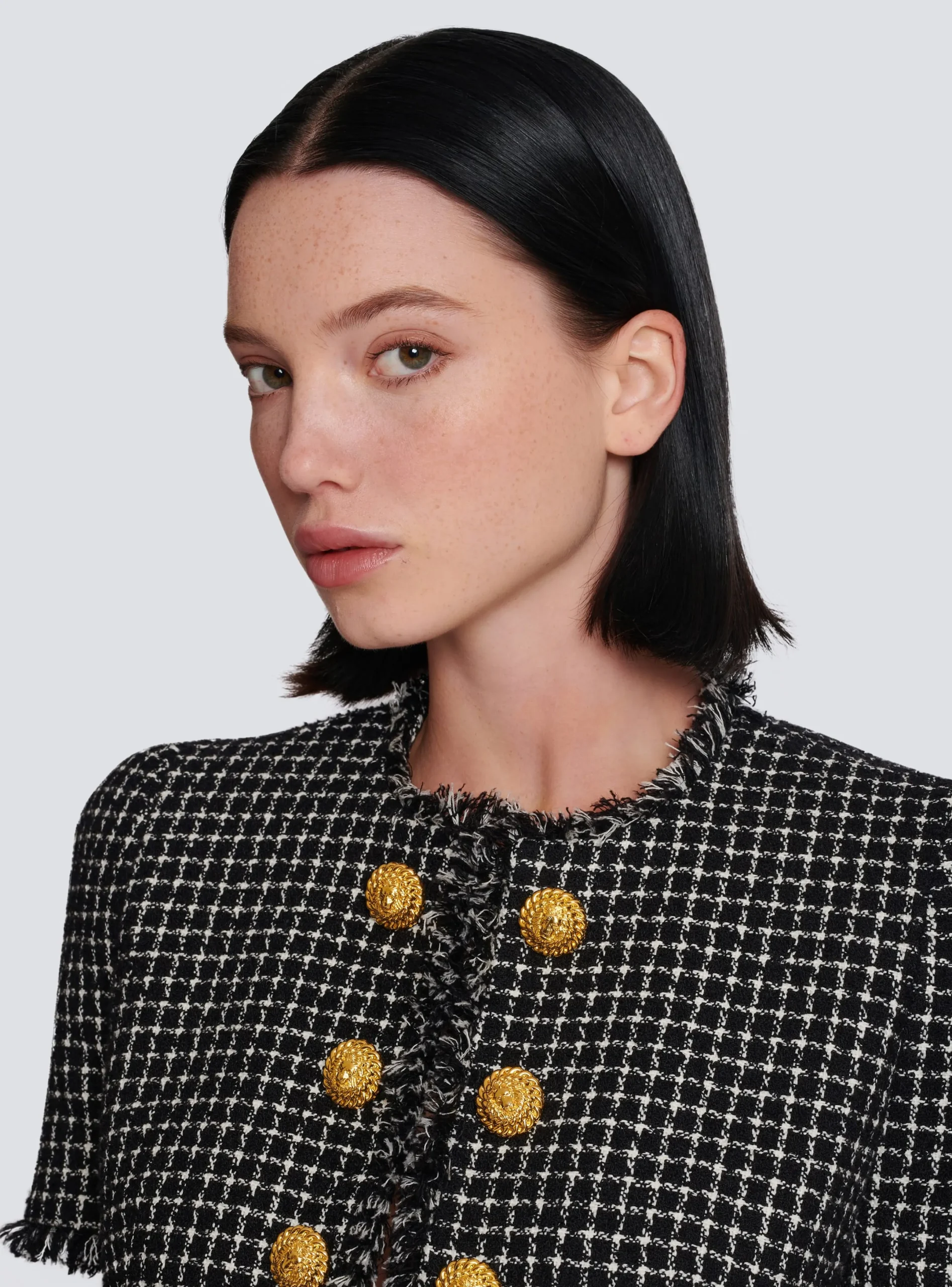 Online Gingham Tweed Jacket Women Jackets And Blazers