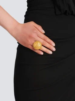 New -tone Brass Coin Ring Women Fashion Jewelry