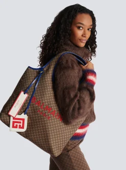 Hot Grocery Bag In Monogram Canvas And Smooth Leather Women Handbags|B-Army Bags