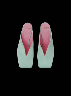Shop Heeled Eden Mules In Suede Leather Women High Heels & Pumps